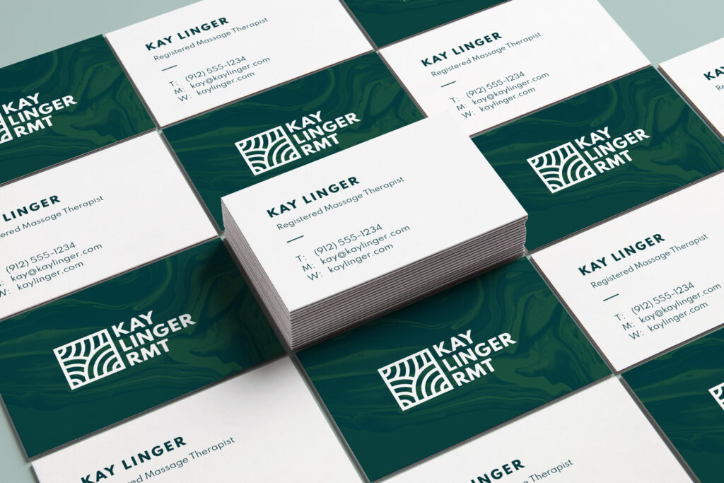 kay linger rmt business card design