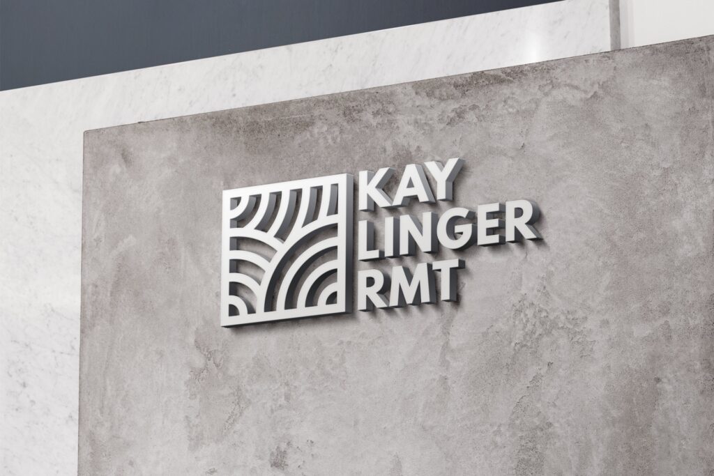 kay linger rmt logo design mockup