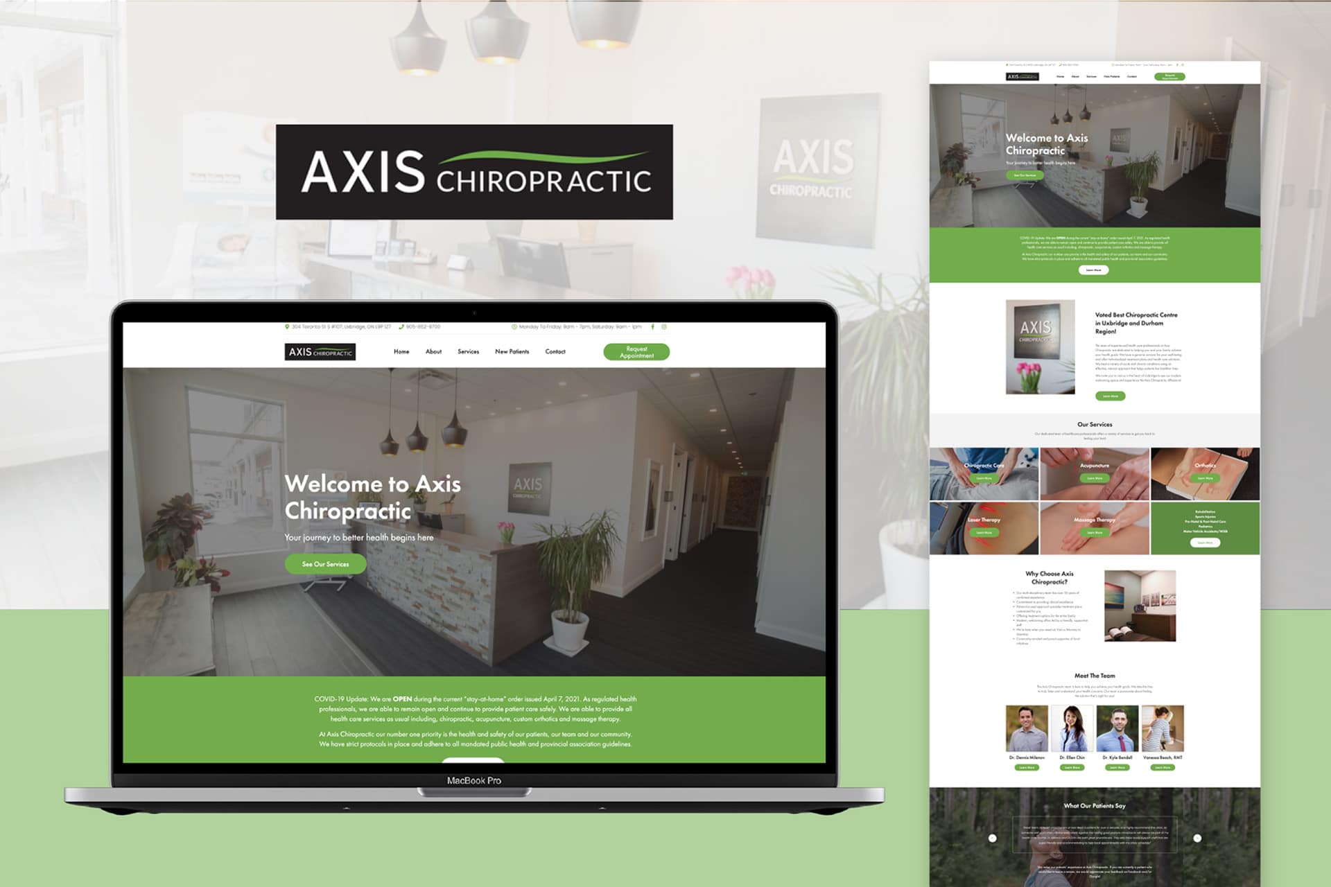 axis-chiropractic-website-design