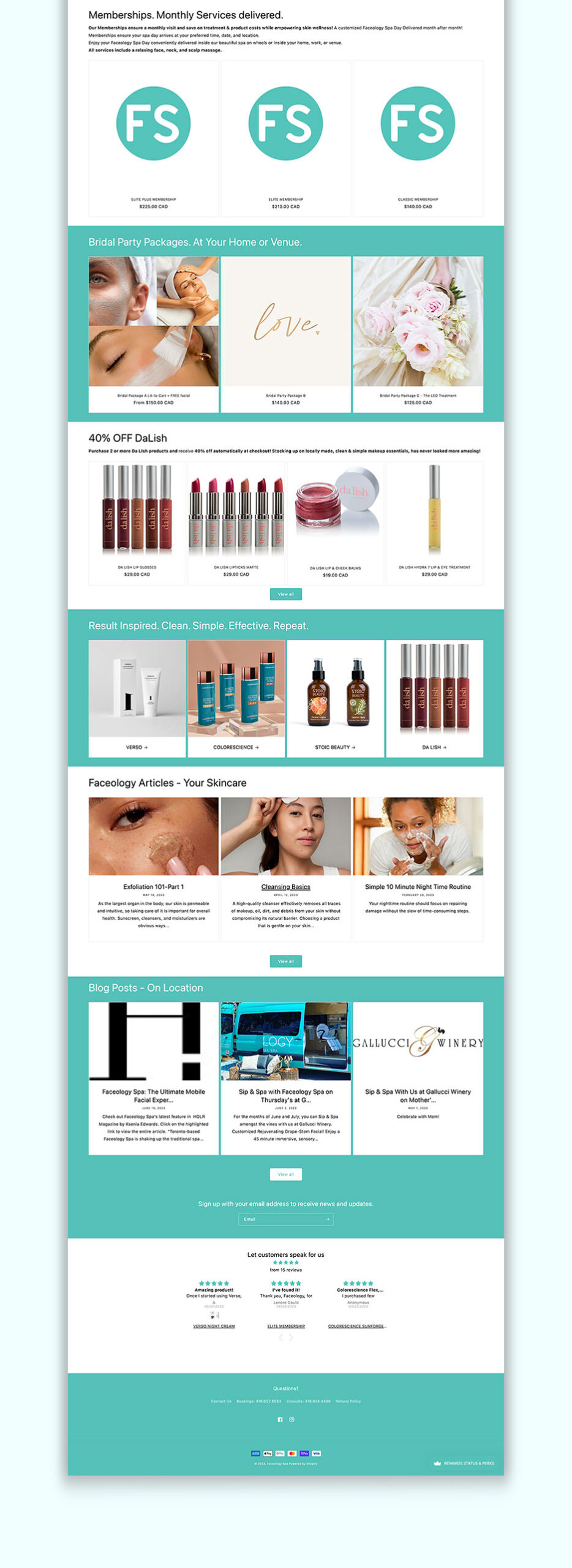 faceology-spa-home-second-page-website-design