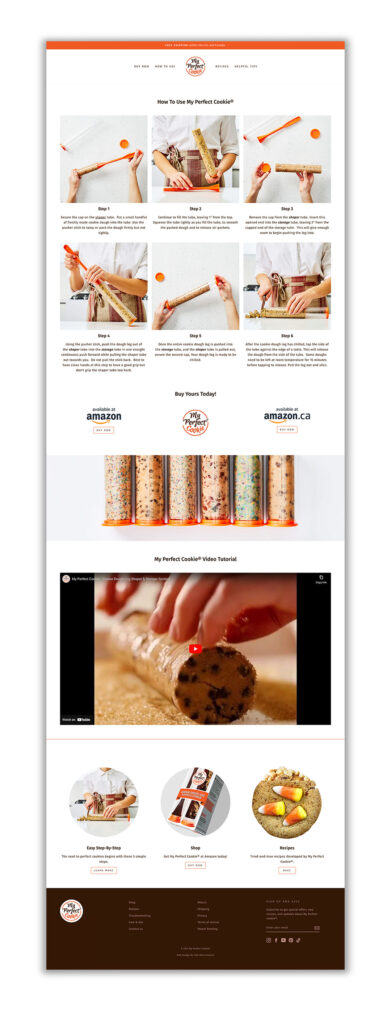 my-perfect-cookie-how-to-page-website-design