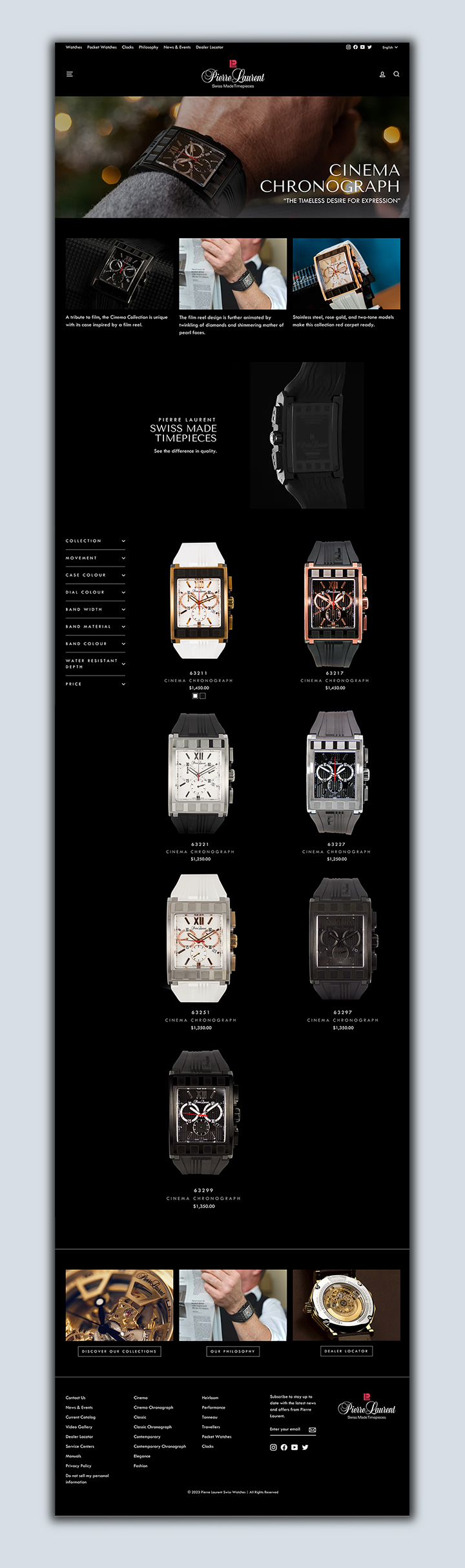 pierre-laurent-collections-page-website-design