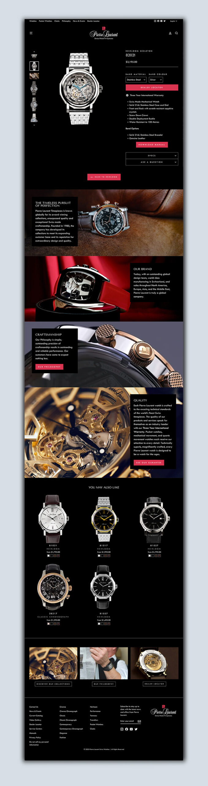 pierre-laurent-heirloom-page-website-design