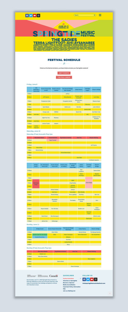 springtide-schedule-page-website-design