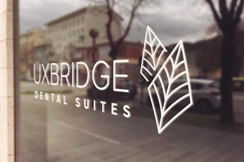 uxbridge-dental-suites-logo-window-design