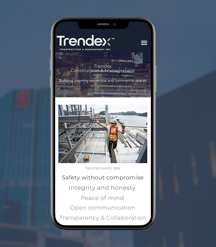 trendex-website-mobile-design