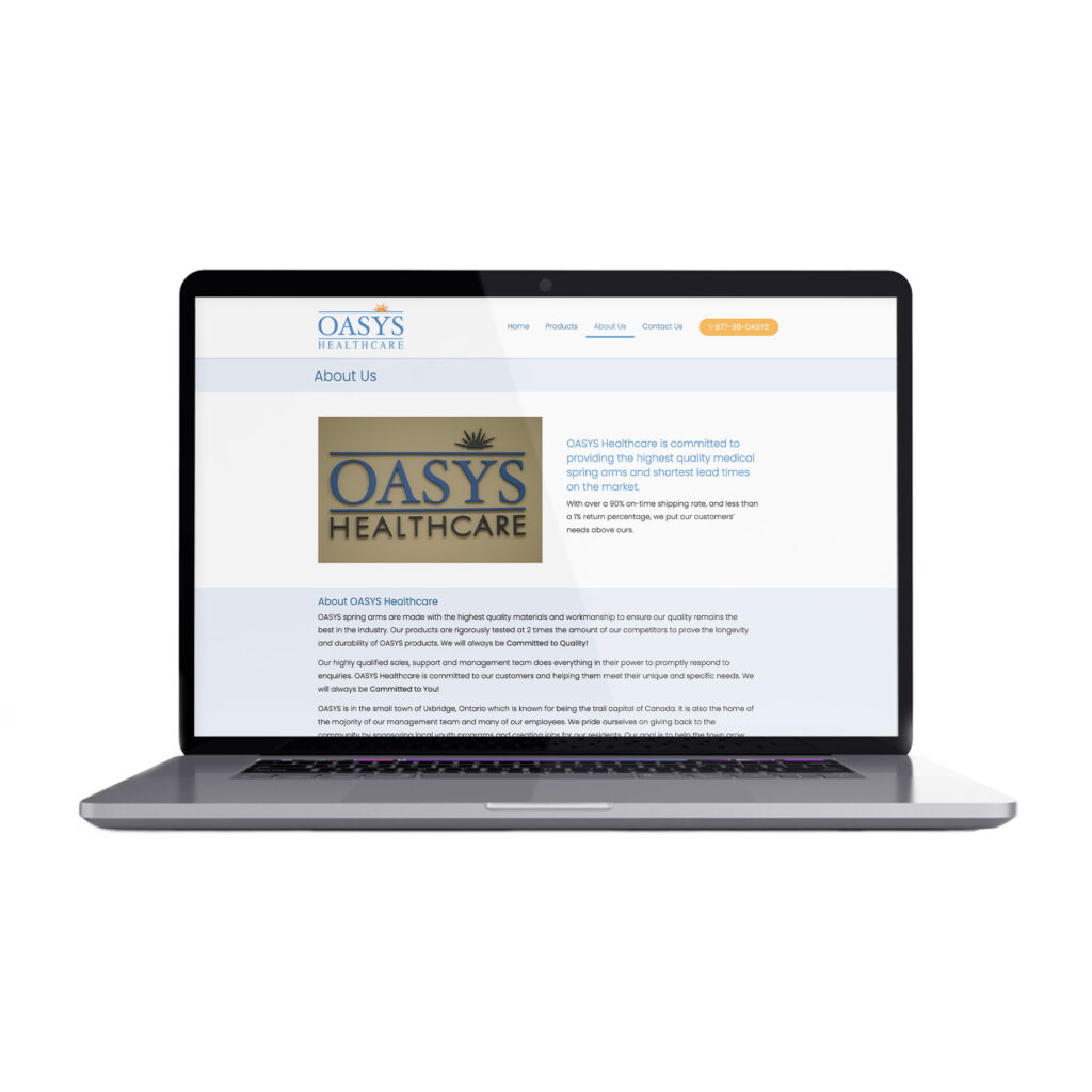 oasys-healthcare-laptop-website-design